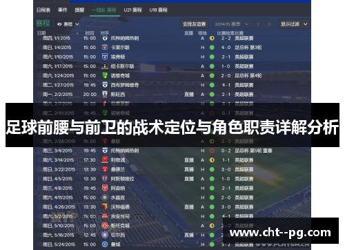 足球前腰与前卫的战术定位与角色职责详解分析 足球前腰与前卫的战术定位与角色职责详解分析